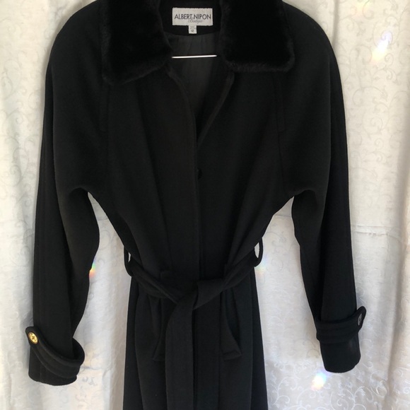 Albert Nipon fully Length wool coat - Picture 2 of 8